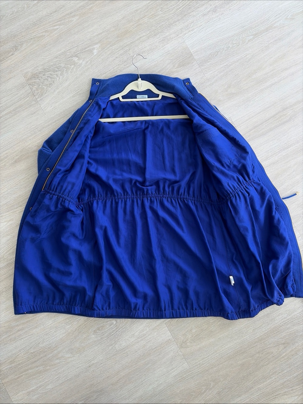 Malo Italy 100% Cashmere Jacket Women’s EU 42 Royal Blue Silk Lined Full Zip - Picture 7 of 11